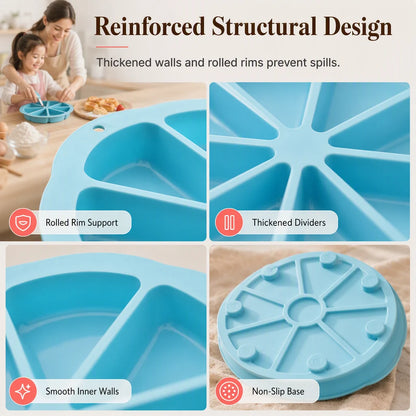🥳HOT SALE🥳💞49K+ SOLD! Buy 2 Get 1 FREE! Silicone Cake Mold – 8 cavities, 23cm & flexible release. Perfect portions – grab yours! ✅