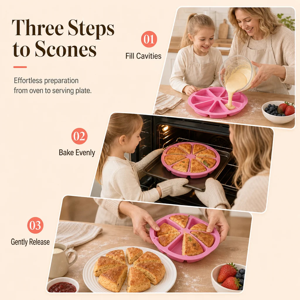 🥳HOT SALE🥳💞49K+ SOLD! Buy 2 Get 1 FREE! Silicone Cake Mold – 8 cavities, 23cm & flexible release. Perfect portions – grab yours! ✅