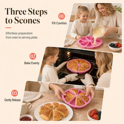 🥳HOT SALE🥳💞49K+ SOLD! Buy 2 Get 1 FREE! Silicone Cake Mold – 8 cavities, 23cm & flexible release. Perfect portions – grab yours! ✅