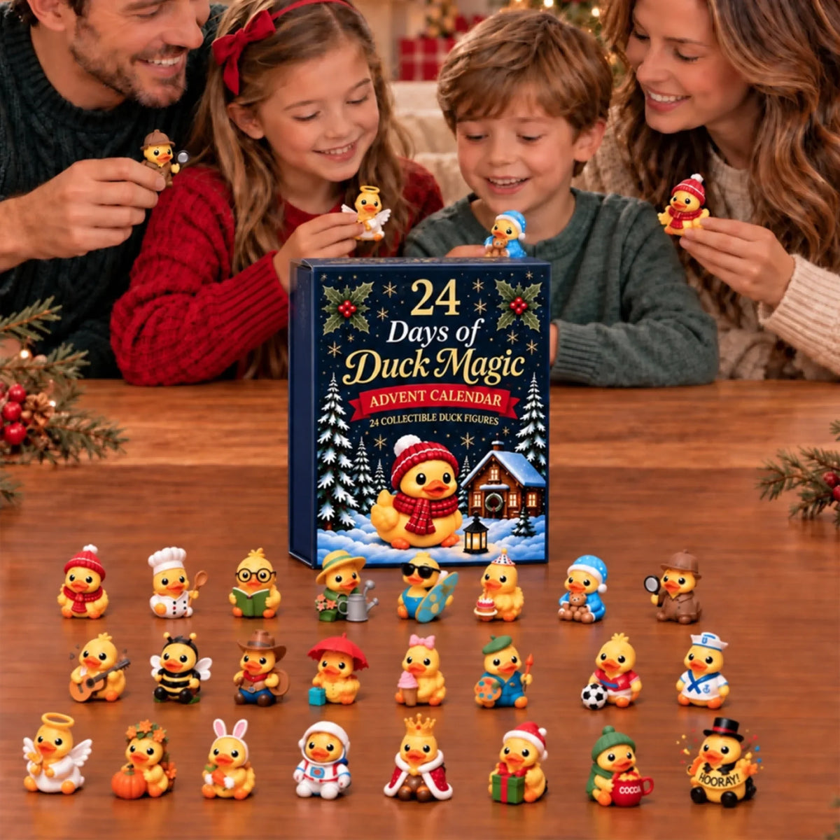 Christmas 24 Days Of Duck Magic Collectible Figures - Duck Magic Advent Calendar