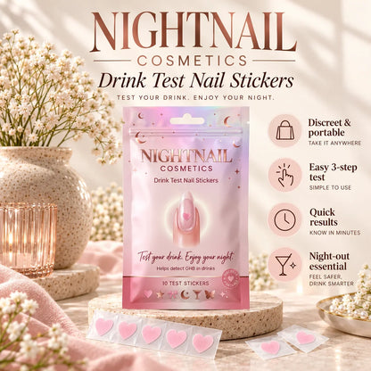Night Nail Drink Testing Sticker