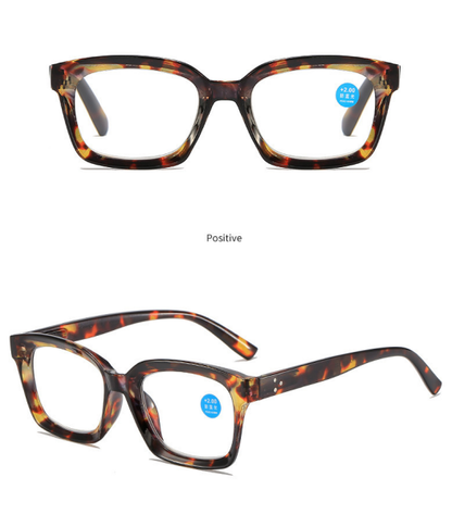🔥热卖——✨👓玳瑁纹防蓝光大框方形老花镜