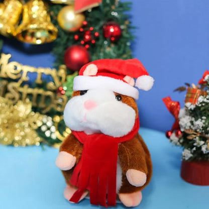 🐹 Last Day Special Price £15！✨Talking Hamster Plush – repeats whatever you say, auto head-shaking, hilarious fun for kids & adults.🎁