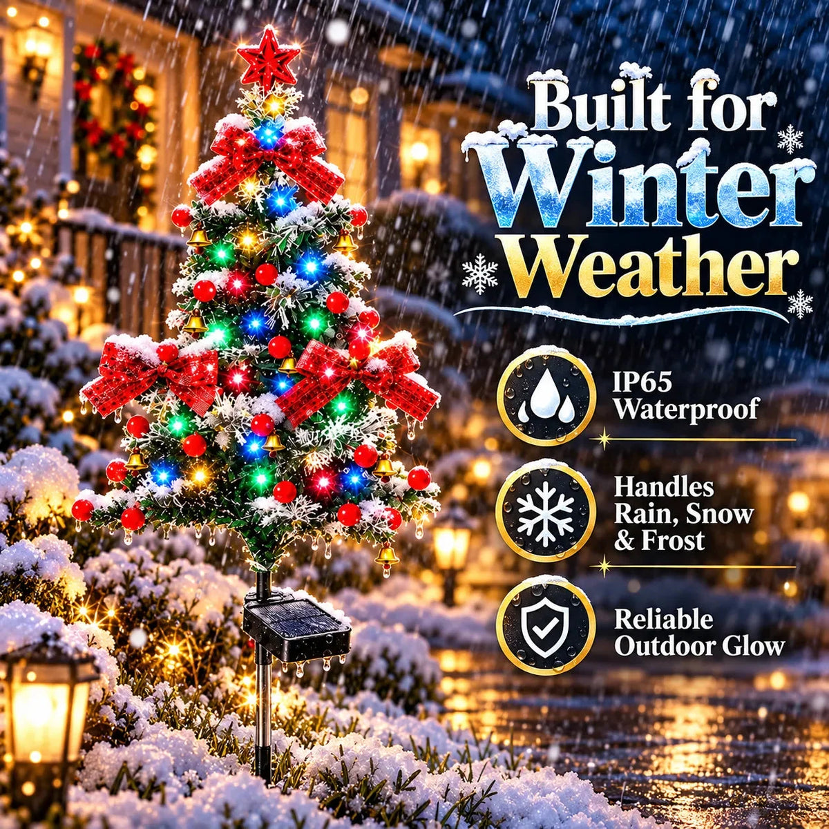 🌱 Solar Cedar Christmas Tree Lights🔥Festive Outdoor Holiday Decor🔥