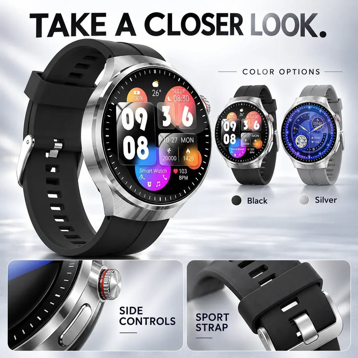 🔥Limited Time 50% OFF❤️Flagship Smartwatch for Health Protection, 24/7 Health Data Center🥰