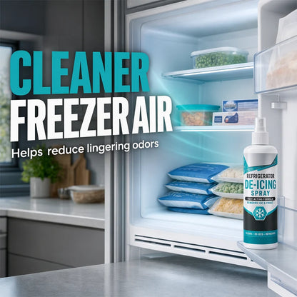 Fast-Acting Refrigerator Defrost Spray | No-Scratch Ice Remover with Free Scraper for Freezers & Deep Fridges