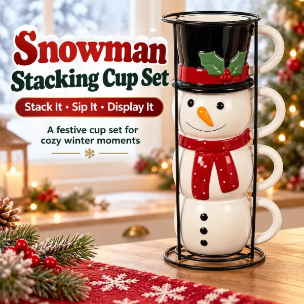 ☃️🎄 Snowman Stacking Cups — Create A Cozy Winter Moment With Every Sip! $ 45.30   $ 89.27 save 49%