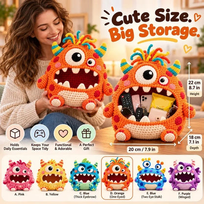 Clutter Munchers Hungry Monster Diy Crochet Storage Buddies 👾🧶