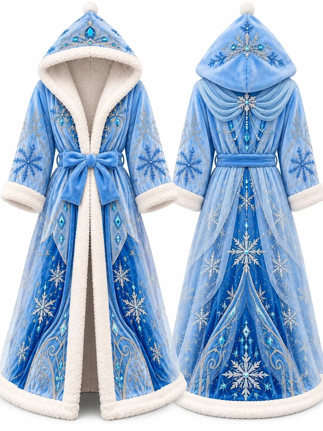 👑 CozyEverAfter™ Heated Princess Robe – Cozy warmth for cold days