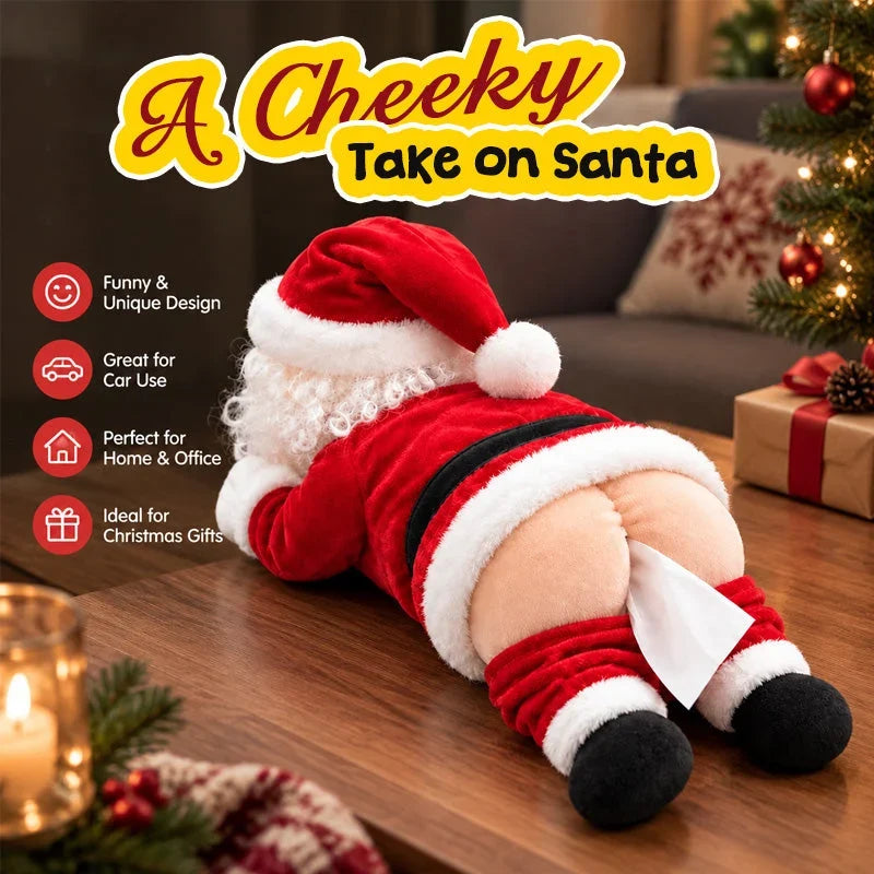 🎅😂Funny Santa Butt Tissue Box