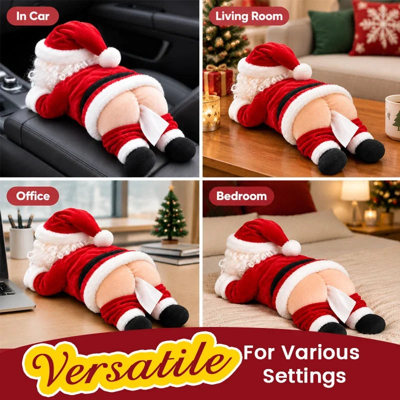 🎅😂Funny Santa Butt Tissue Box