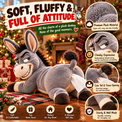 Need a Tissue? Kiss My Ass First! 😂 The Cheekiest Donkey Tissue Holder Ever!