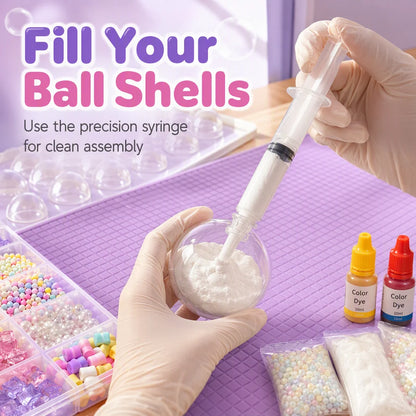 🎨 50% Off Now 🧸 DIY Clay Squeeze Ball Kit — Handmade Stress Relief Fun for Kids ✨