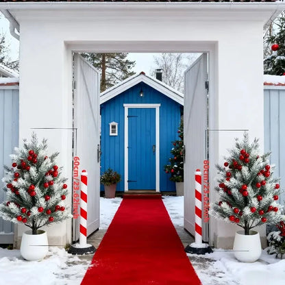 Artificial Cedar Trees with Red Berries