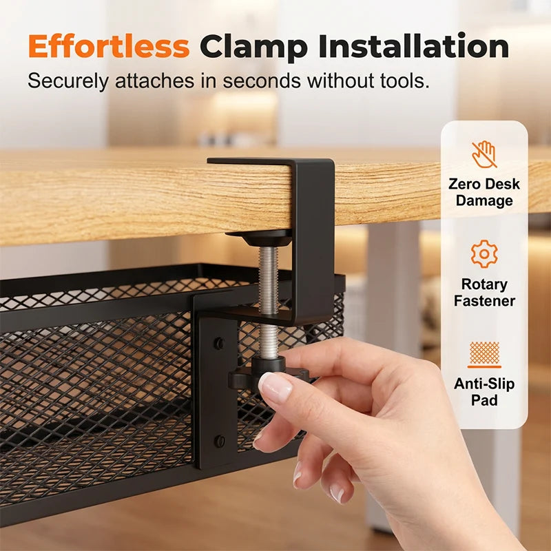 📢📢40%  Off !! ⏰under Desk Cable Organizer