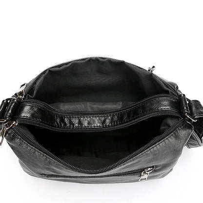 📢📢50% OFF !! ⏰Women's Soft PU Leather Multi-Pocket Crossbody Bag