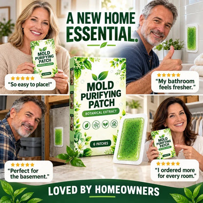 🧪49% OFF NOW! 6Pcs Mold Purifying Patches – Botanical Mildew Removal Pads, Long Lasting Mold Inhibitor for Bathroom, Kitchen, Wall Corners & Damp Hidden Spots