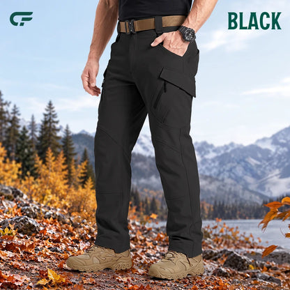 Men's 9-Pocket Straight Fit Tactical Waterproof Pants