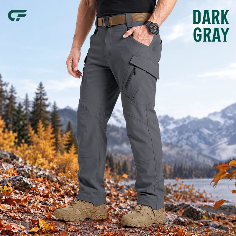 Men's 9-Pocket Straight Fit Tactical Waterproof Pants
