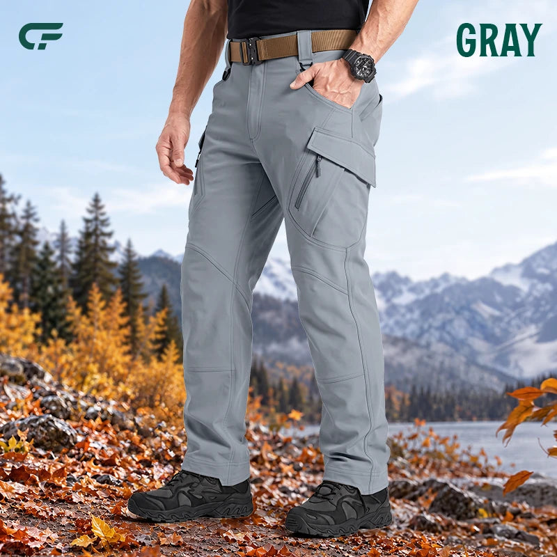 Men's 9-Pocket Straight Fit Tactical Waterproof Pants