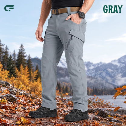 Men's 9-Pocket Straight Fit Tactical Waterproof Pants