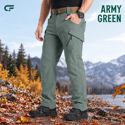 Men's 9-Pocket Straight Fit Tactical Waterproof Pants