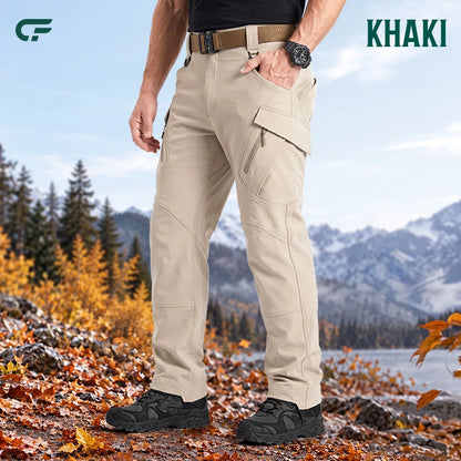 Men's 9-Pocket Straight Fit Tactical Waterproof Pants