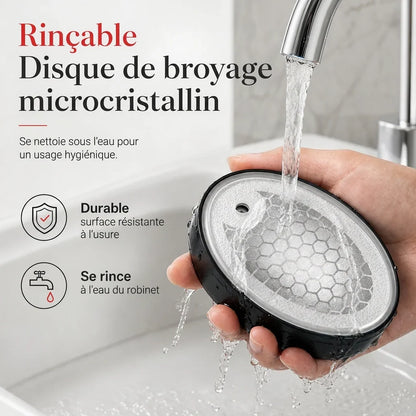 Waterproof Electric Foot Callus Remover with Red and Blue Light Care and Hydrating Spray