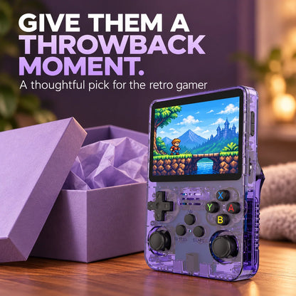 🎮 R36S Retro Handheld Game Console – 3.5″ Screen & Dual Analog Sticks