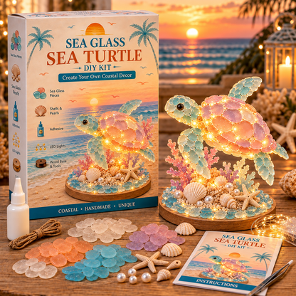 🎄DIY 3D Sea Glass Art Kit – 11 Designs