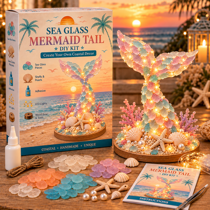 🎄DIY 3D Sea Glass Art Kit – 11 Designs