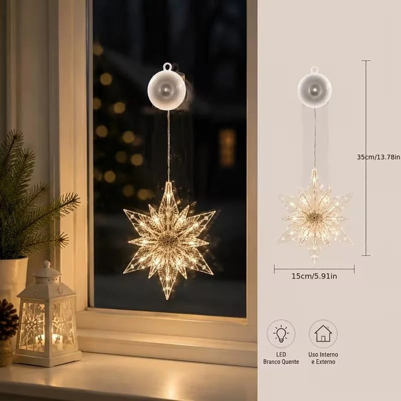 🎄 50% OFF! ✨ DIY Christmas Suction Window Lights – No drill, battery & reusable ✨