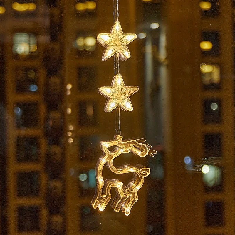 🎄 50% OFF! ✨ DIY Christmas Suction Window Lights – No drill, battery & reusable ✨