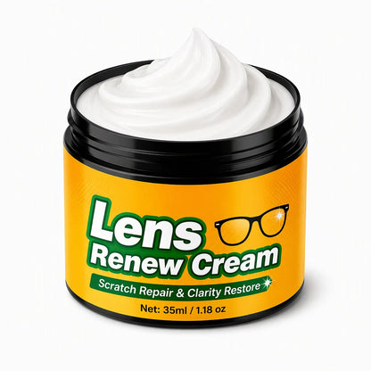 Lens Scratch Repair Cream Set with Sponge for Glasses Goggles Face Shields and Helmet Visors