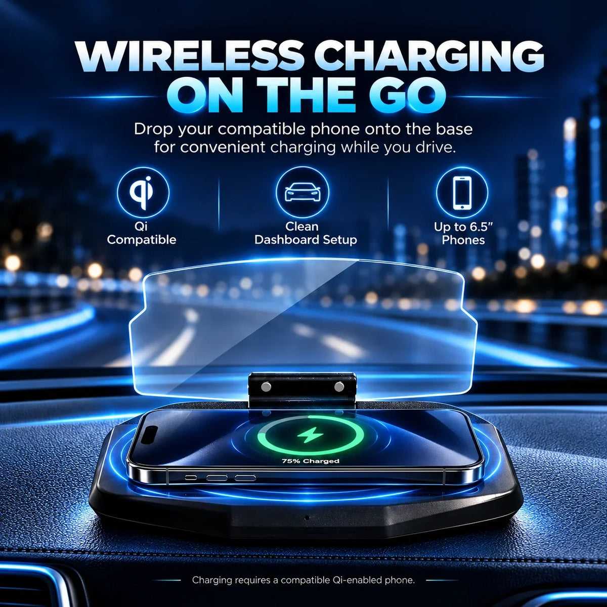 🚗 【Smart In-Car HUD Co-Pilot】Works on Sedans, SUVs, Pickups, RVs, and More!