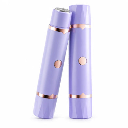 Portable Electric Hair Remover for Women Dual Head Body Shaver and Bikini Hair Trimmer