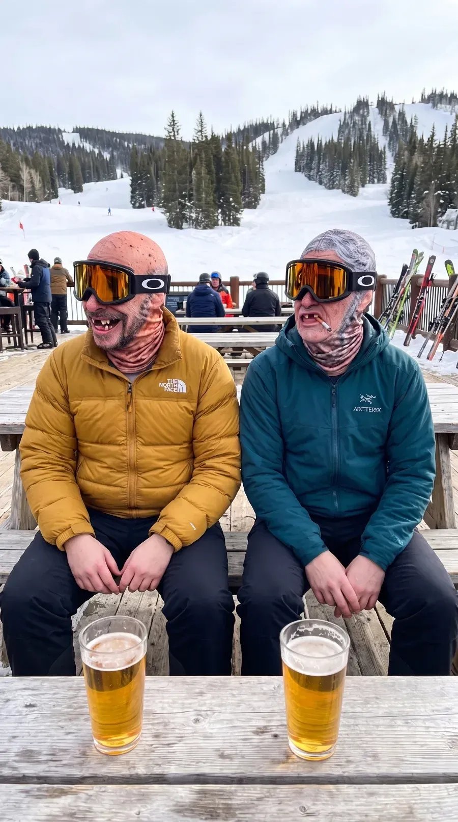 🎿 逼真面部巴拉克拉法帽 – 适合寒冷天气探险的趣味滑雪面罩