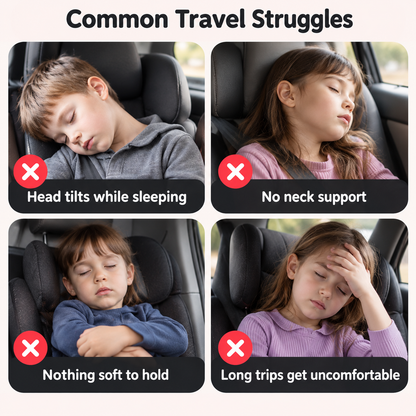 🚗 限时五折优惠 — 儿童汽车旅行助眠支撑枕