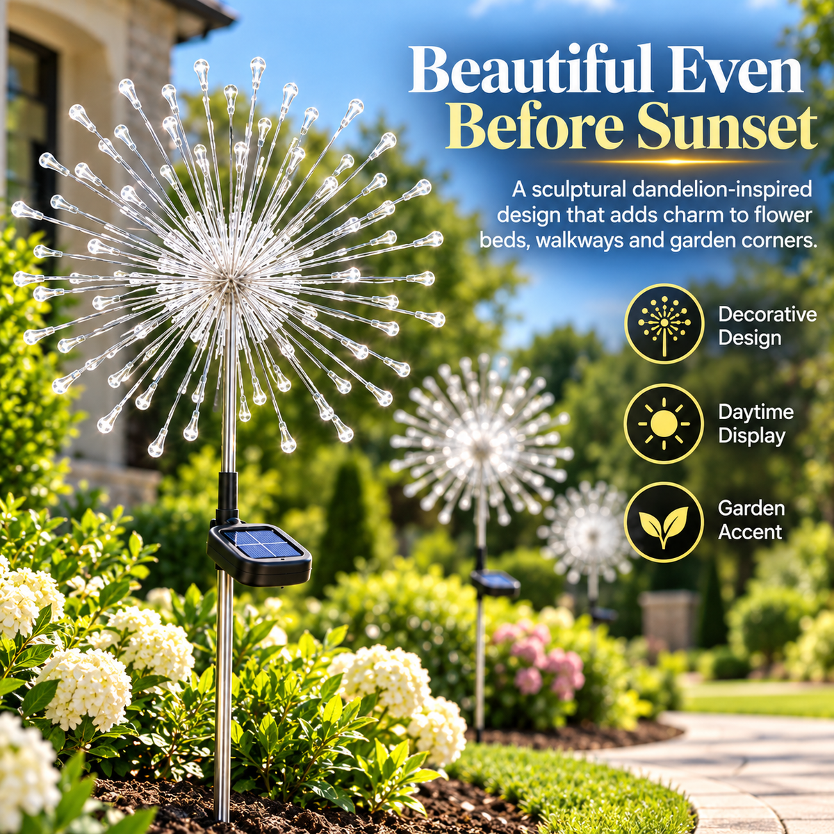 ☀️ 50% OFF Solar Dandelion Garden Light – Charges by Day, Glows After Dark ✨