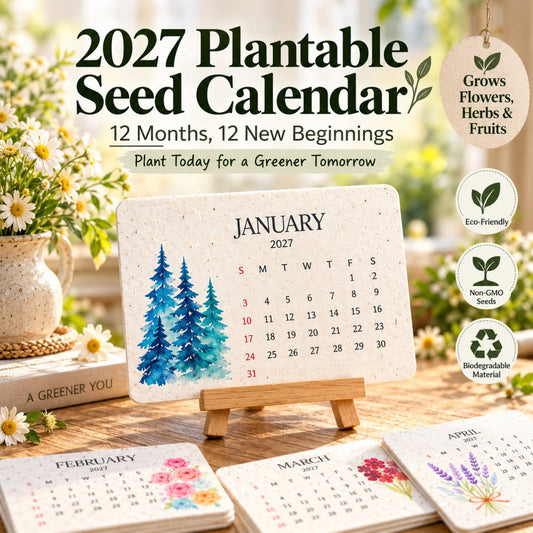 2027 Plantable Seed Calendar – A Calendar That Blooms After You Use It 🌱