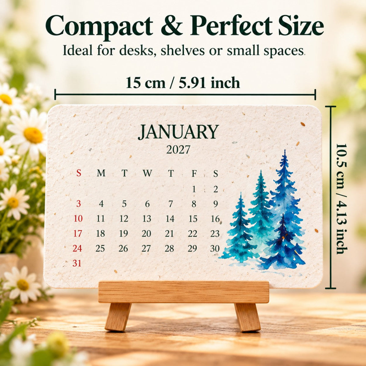 2027 Plantable Seed Calendar – A Calendar That Blooms After You Use It 🌱
