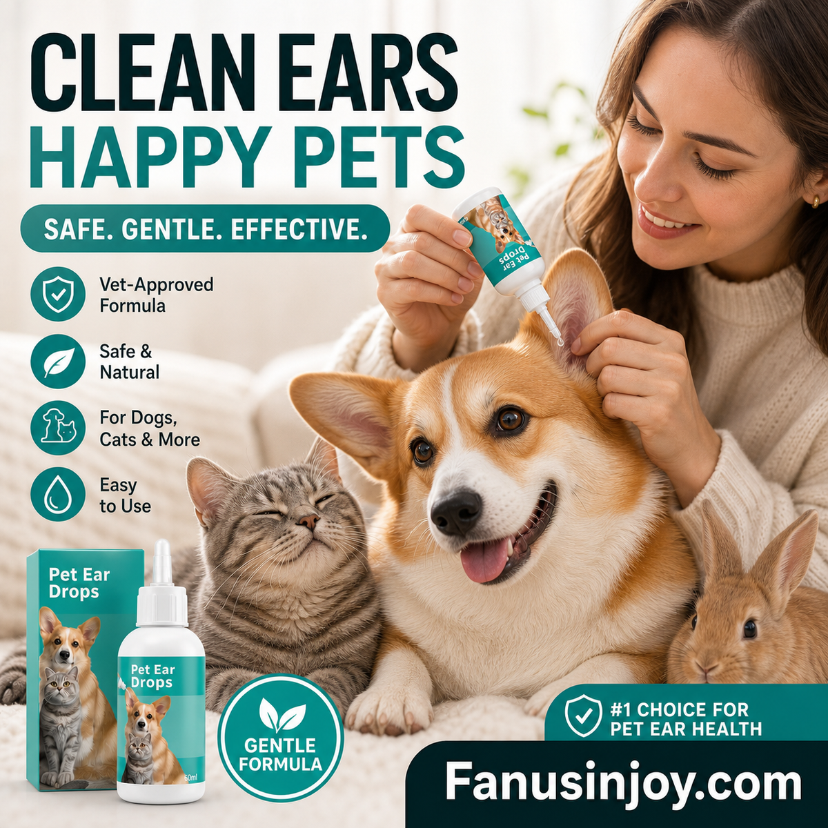 🐱🐶 温和宠物耳道清洁液——告别外耳道疾病
