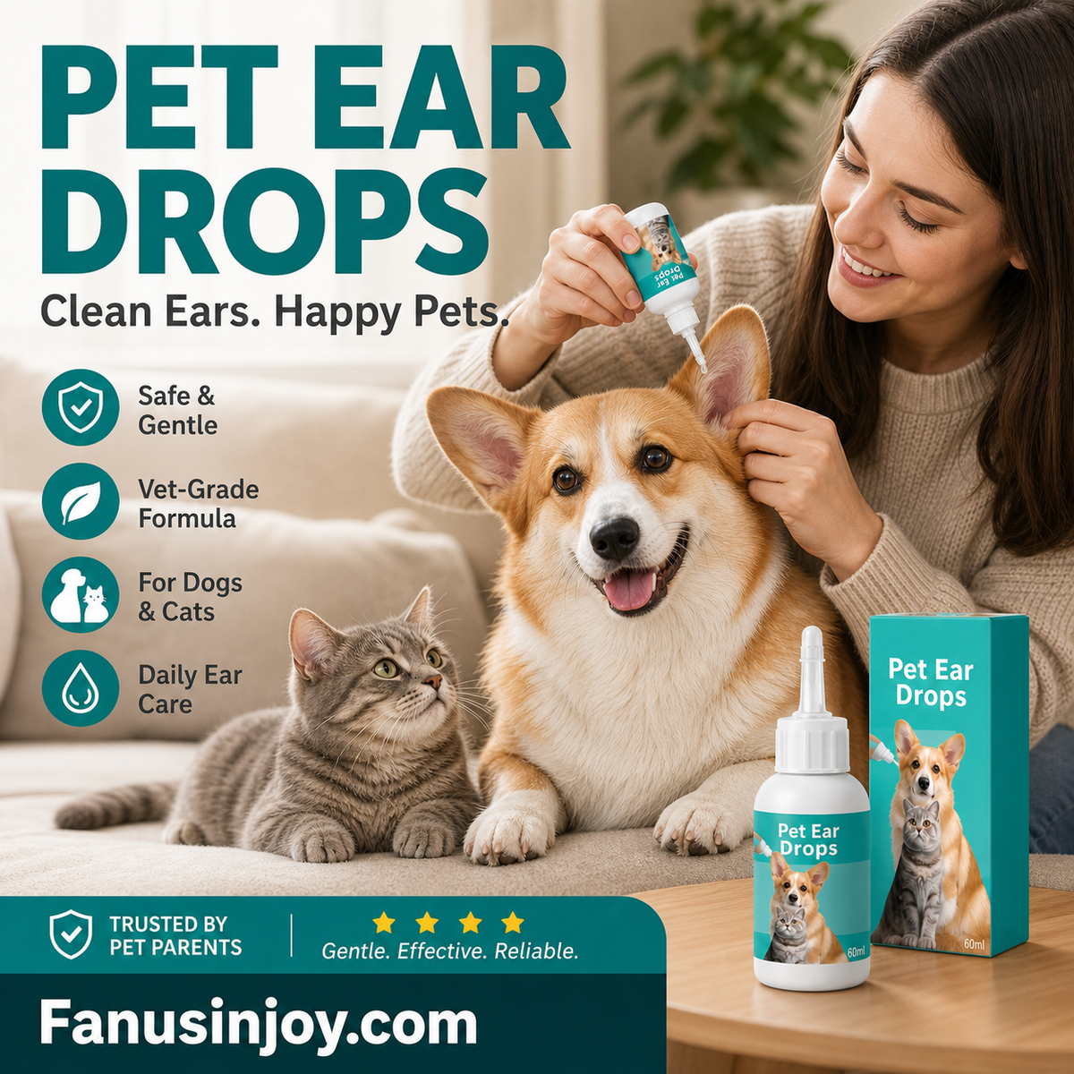 🐱🐶 温和宠物耳道清洁液——告别外耳道疾病
