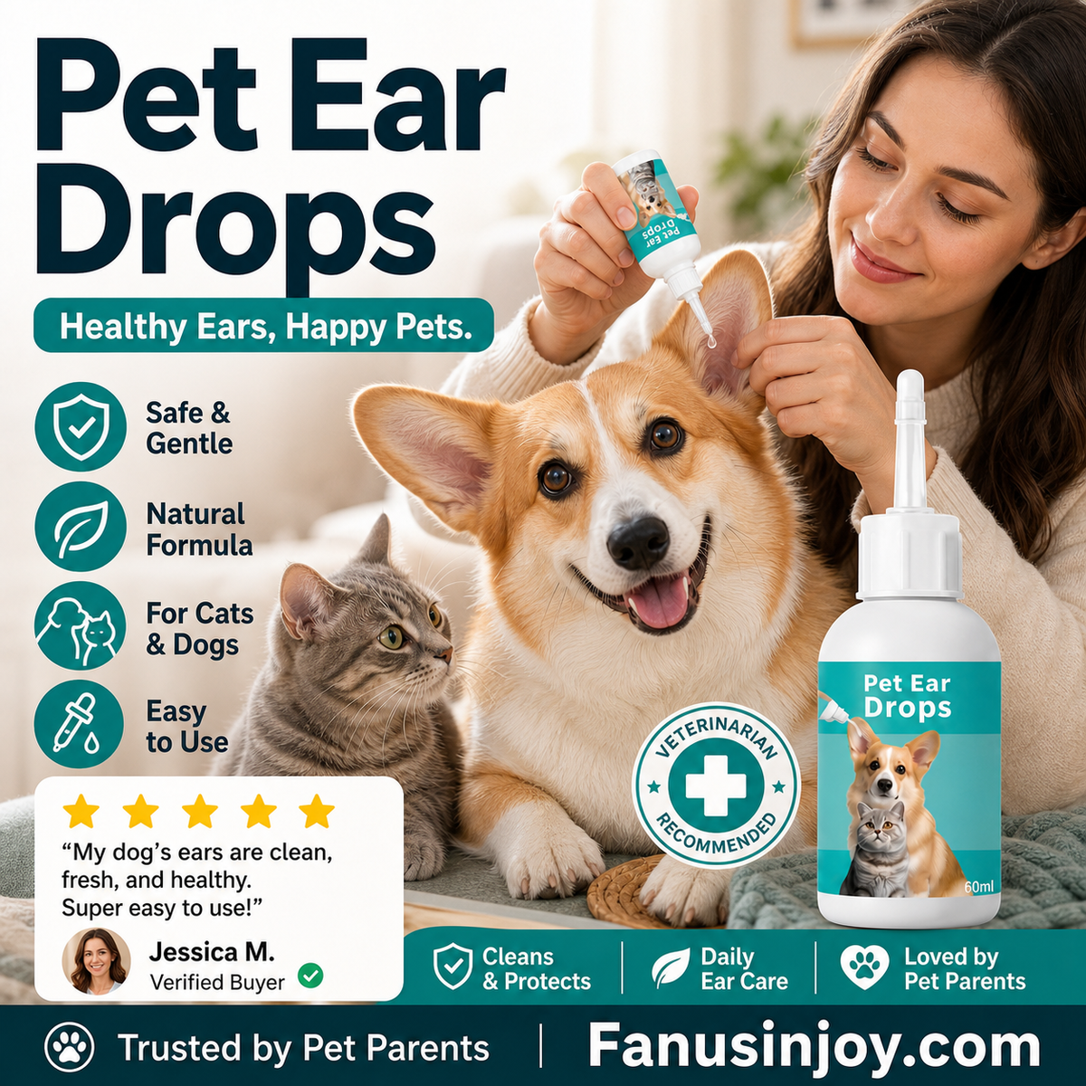 🐱🐶 温和宠物耳道清洁液——告别外耳道疾病