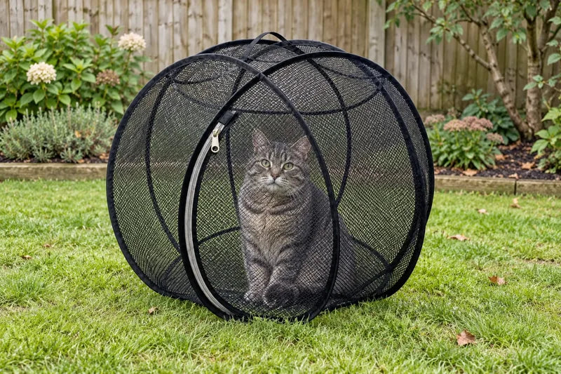 🐱🌿 FreshAir Cat Haven™ – 便携式网状游戏围栏
