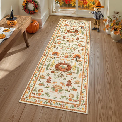 🎄 Cozy Christmas Runner Rug – Washable Non-Slip Holiday Floor Decor