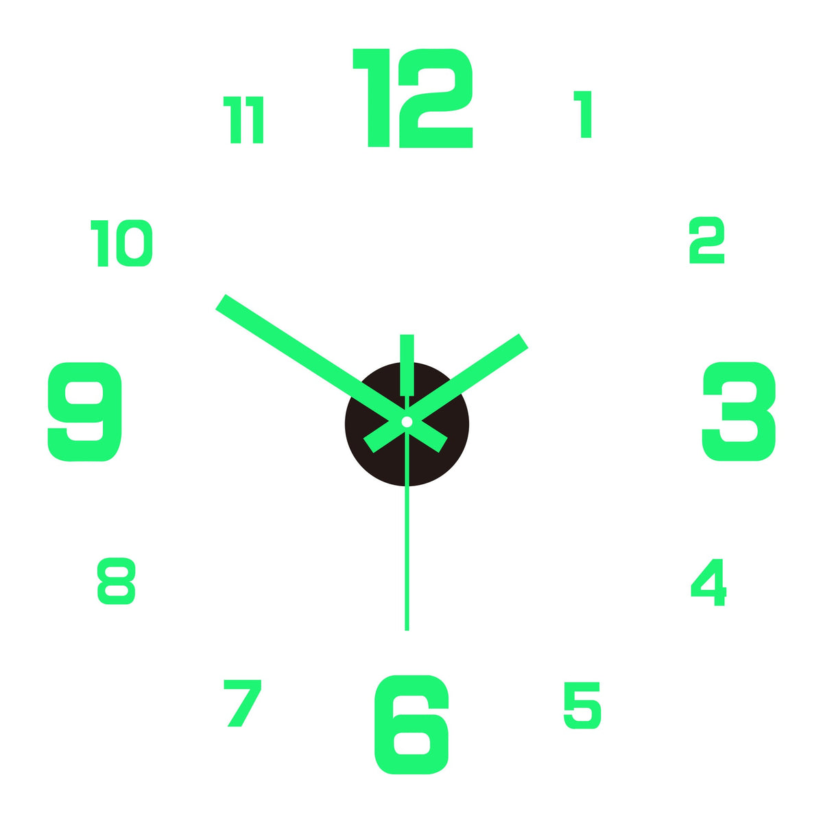 🥳2026热销款🥳⏰3D DIY夜光亚克力挂钟套装