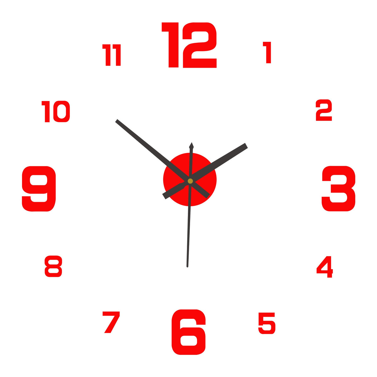 🥳2026热销款🥳⏰3D DIY夜光亚克力挂钟套装