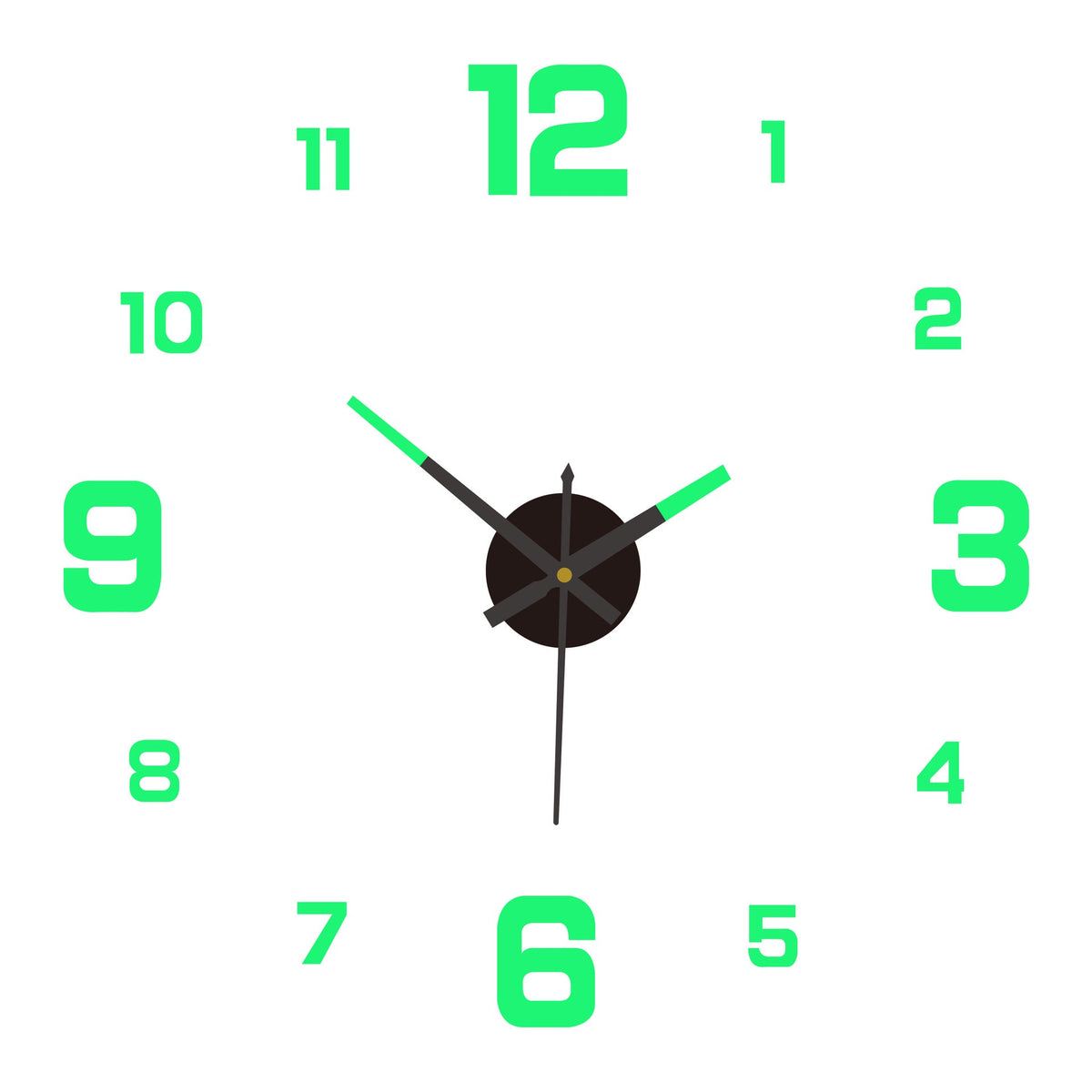 🥳2026热销款🥳⏰3D DIY夜光亚克力挂钟套装