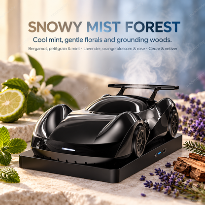 🏎️ Race-Car Aroma Diffuser with Dual Exhaust Mist